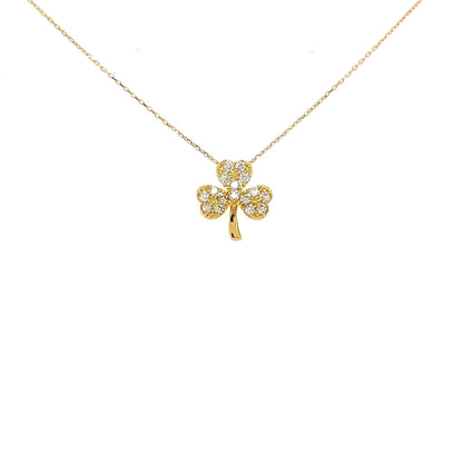 Whole Dia Clover Necklace 0.2ct - JMW Jewelry Wholesale