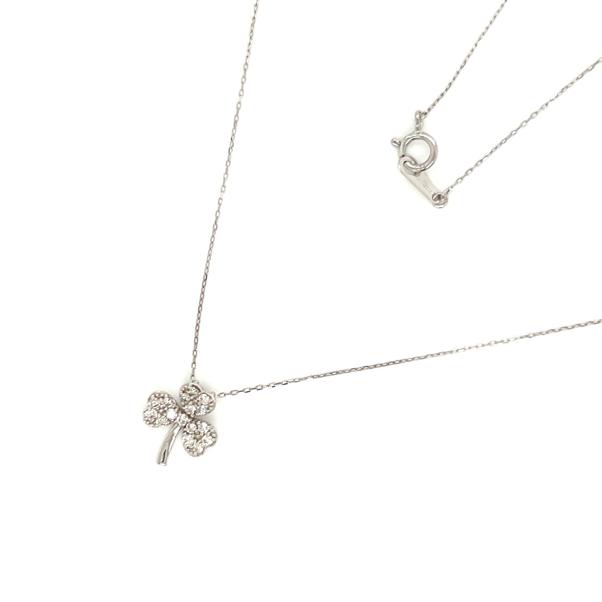 Whole Dia Clover Necklace 0.2ct - JMW Jewelry Wholesale