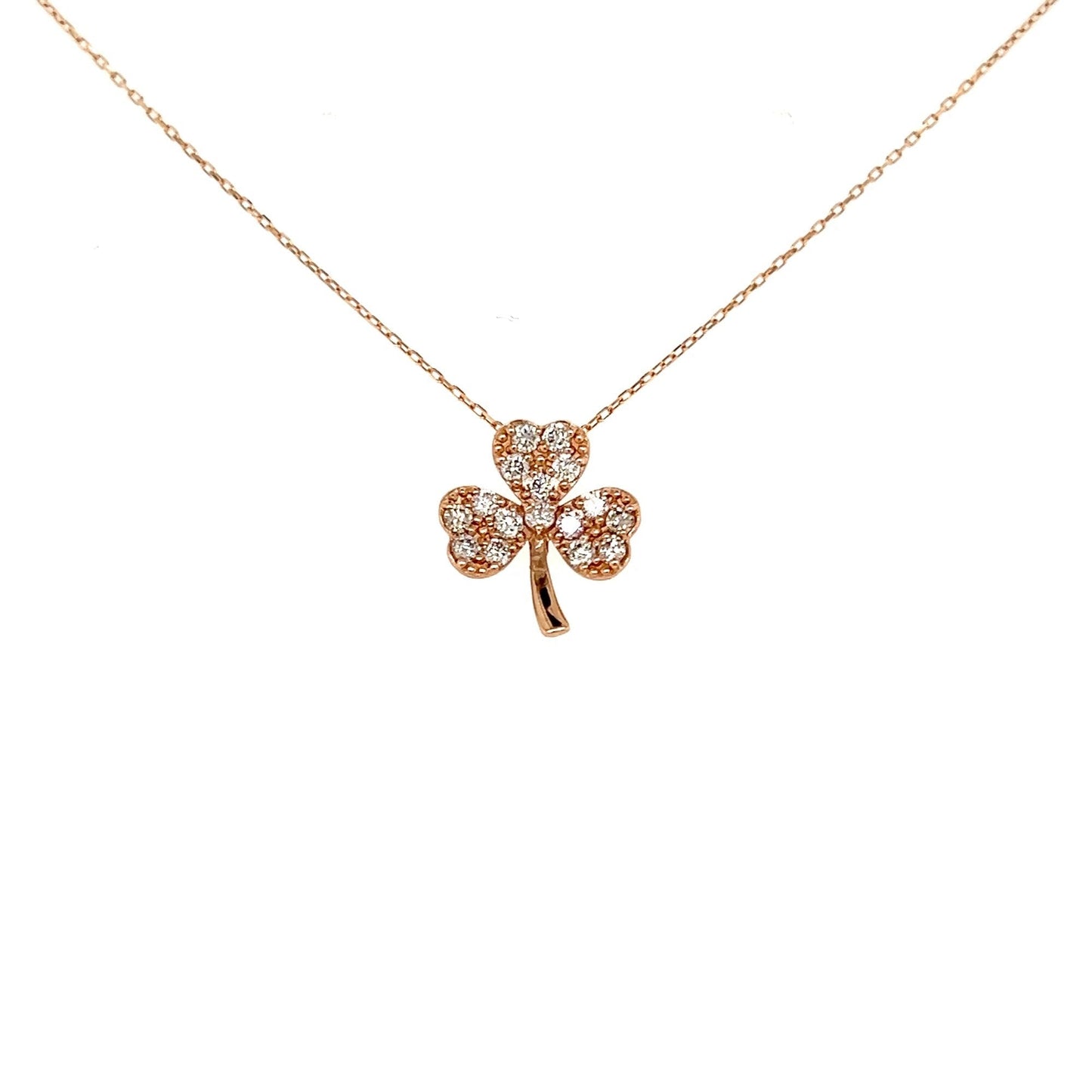 Whole Dia Clover Necklace 0.2ct - JMW Jewelry Wholesale