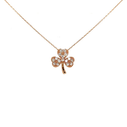 Whole Dia Clover Necklace 0.2ct - JMW Jewelry Wholesale