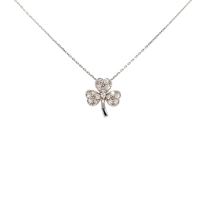 Whole Dia Clover Necklace 0.2ct - JMW Jewelry Wholesale