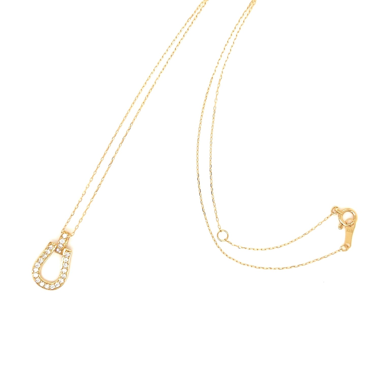 Whole Dia Horseshoe N Necklace 0.2ct - JMW Jewelry Wholesale