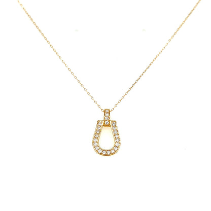 Whole Dia Horseshoe N Necklace 0.2ct - JMW Jewelry Wholesale