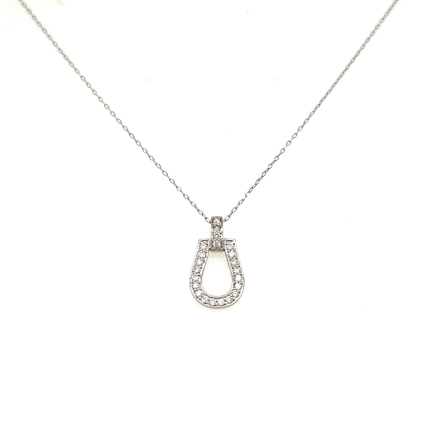 Whole Dia Horseshoe N Necklace 0.2ct - JMW Jewelry Wholesale