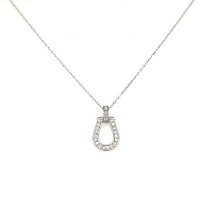 Whole Dia Horseshoe N Necklace 0.2ct - JMW Jewelry Wholesale