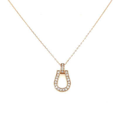 Whole Dia Horseshoe N Necklace 0.2ct - JMW Jewelry Wholesale