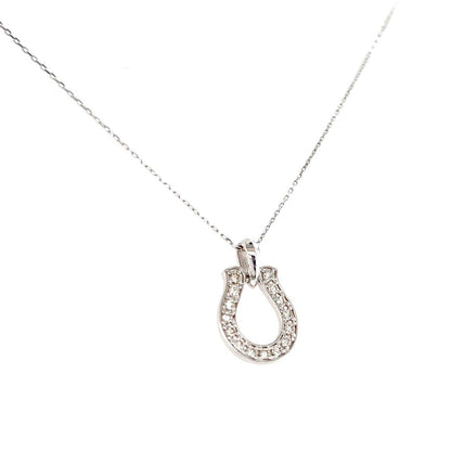 Whole Dia Horseshoe Necklace 0.2ct - JMW Jewelry Wholesale