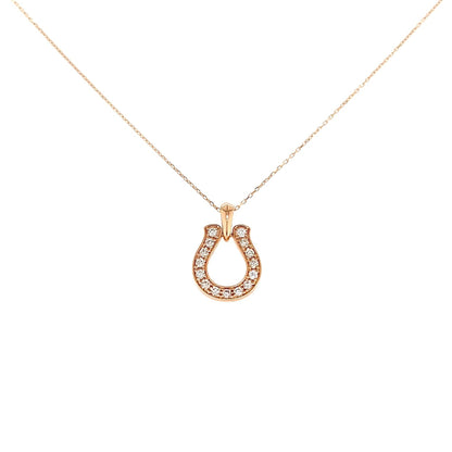 Whole Dia Horseshoe Necklace 0.2ct - JMW Jewelry Wholesale