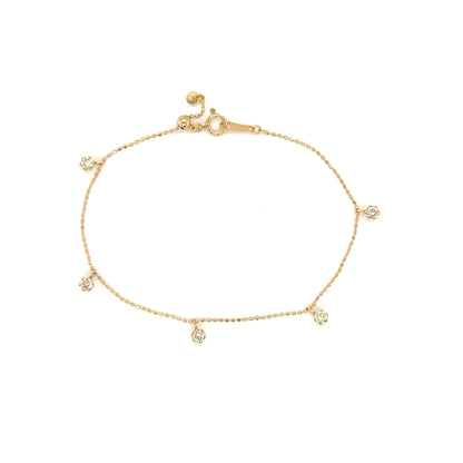 Yellow Dia Station Bracelet 0.4ct - JMW Jewelry Wholesale