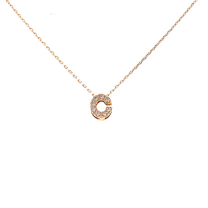 Initial C Necklace 0.05ct