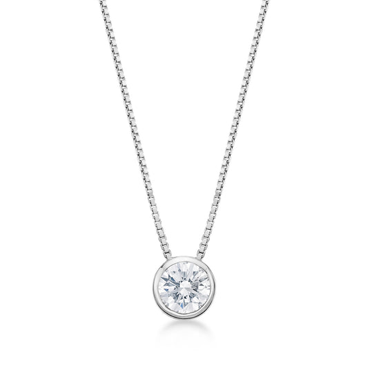 Bezel Necklace 0.2ct