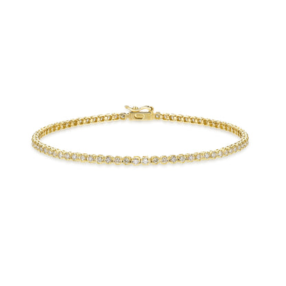 K18 Tennis Bracelet 1ct