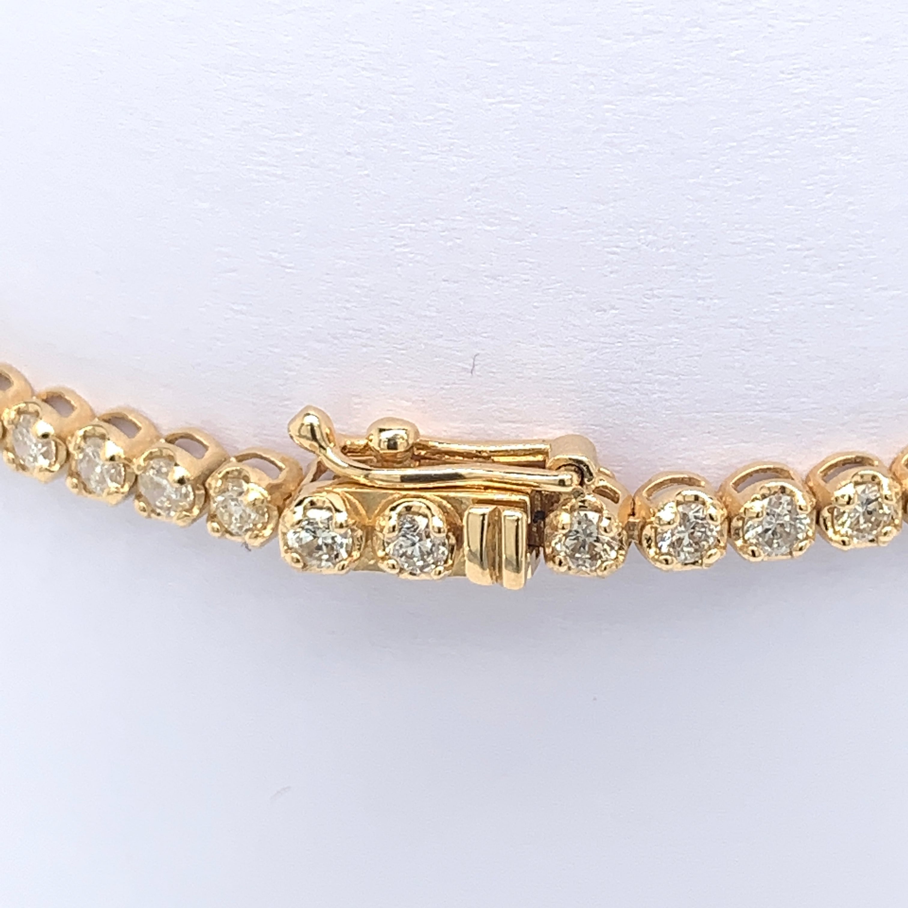 K18 Tennis Bracelet 3ct