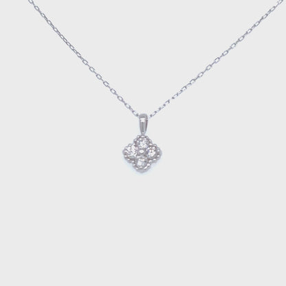 Clover Necklace 0.1ct