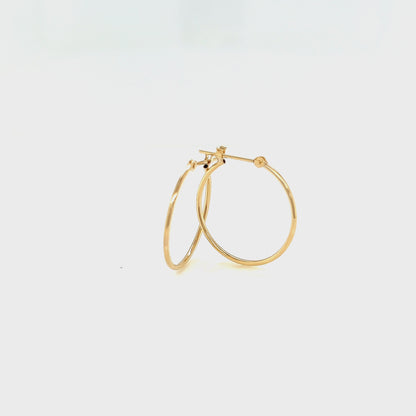 Gold Hoop Earrings M