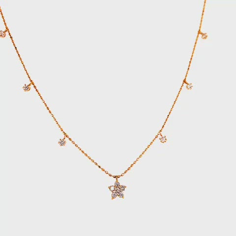 Station Star Necklace 0.1/0.2ct – JMW Jewelry Wholesale