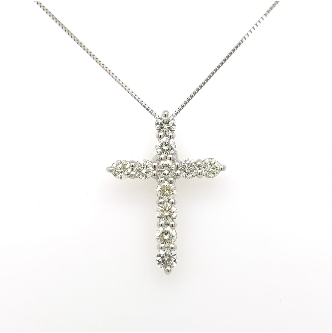 11Dia Cross Necklace 2ct