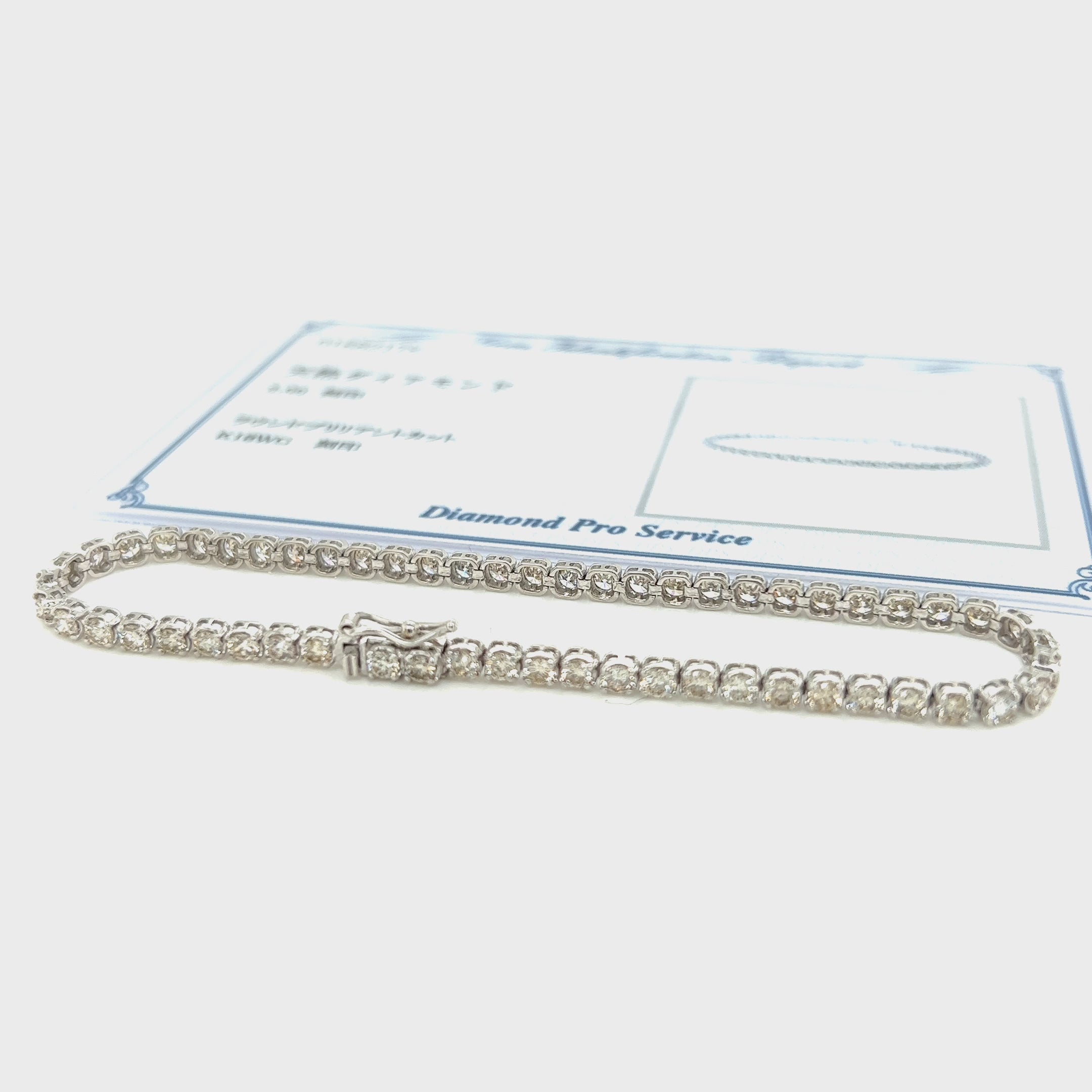 K18 Tennis Bracelet 3ct – JMW Jewelry Wholesale