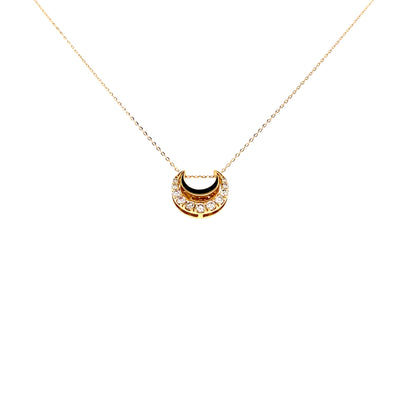 Twins Moon Necklace 0.3ct