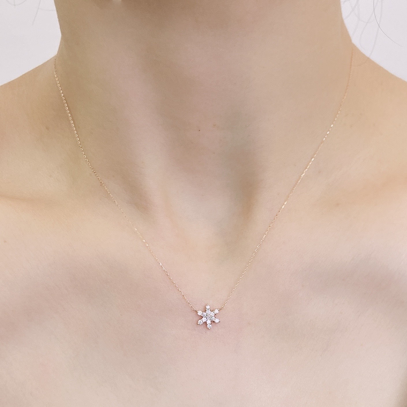 Starfish Necklace 0.2ct