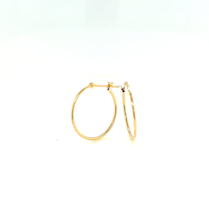 Gold Hoop Earrings M