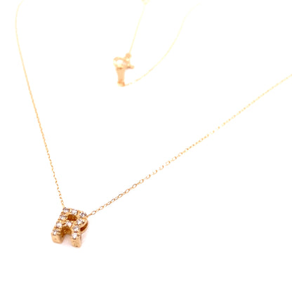 Initial R Necklace 0.07ct