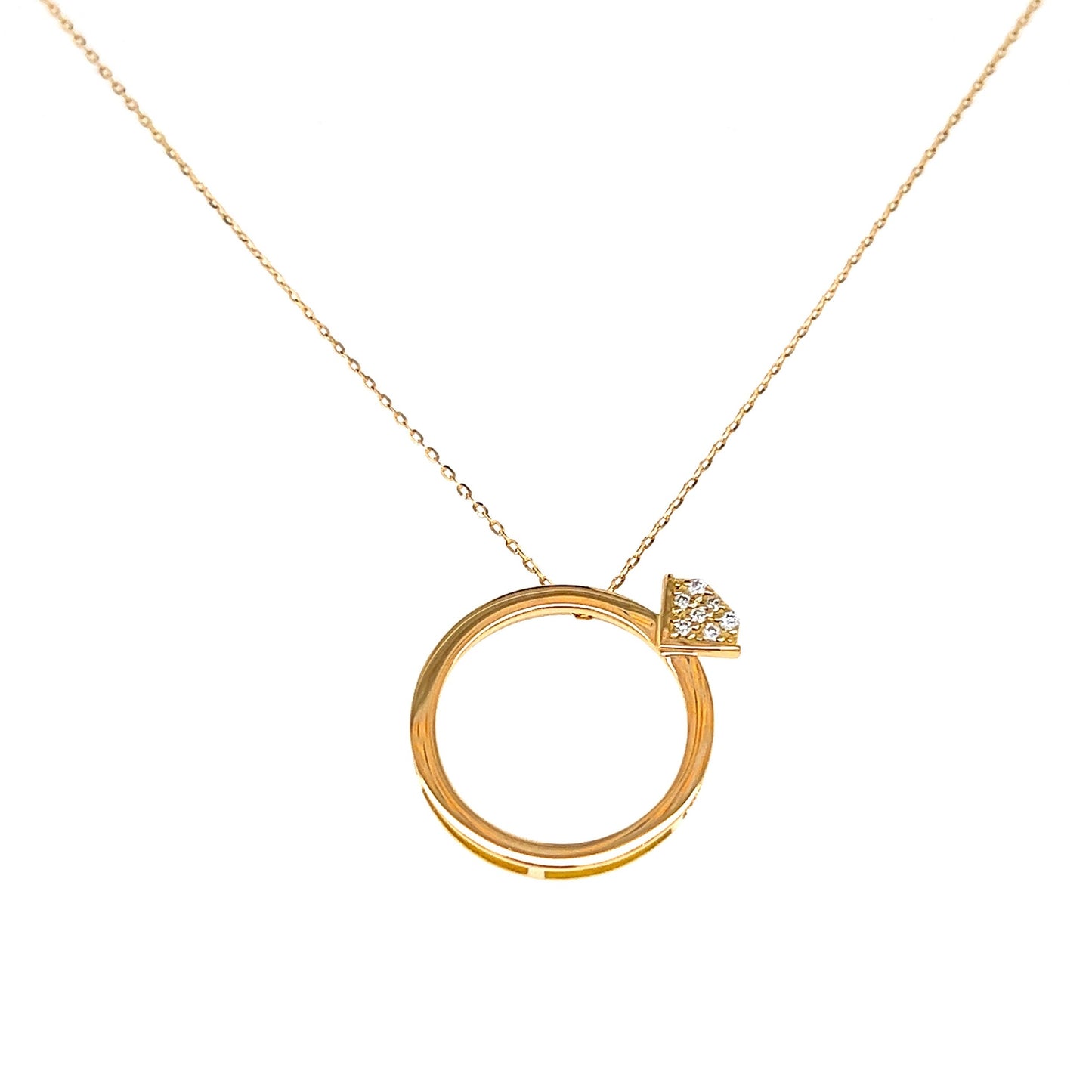 Ring Necklace 0.03ct