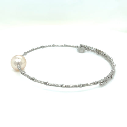 Single Akoya Pearl Flexi Bangle