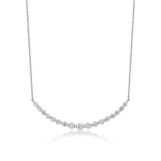 HC 17 Dia Smile Necklace 1ct