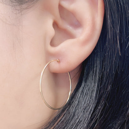 Gold Hoop Earrings L