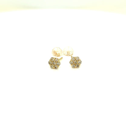 HC 7 Dia Flower Earrings 0.28ct