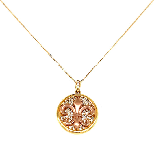 Fleur-de-lis Necklace 0.27ct