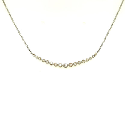 HC 17 Dia Smile Necklace 0.5ct