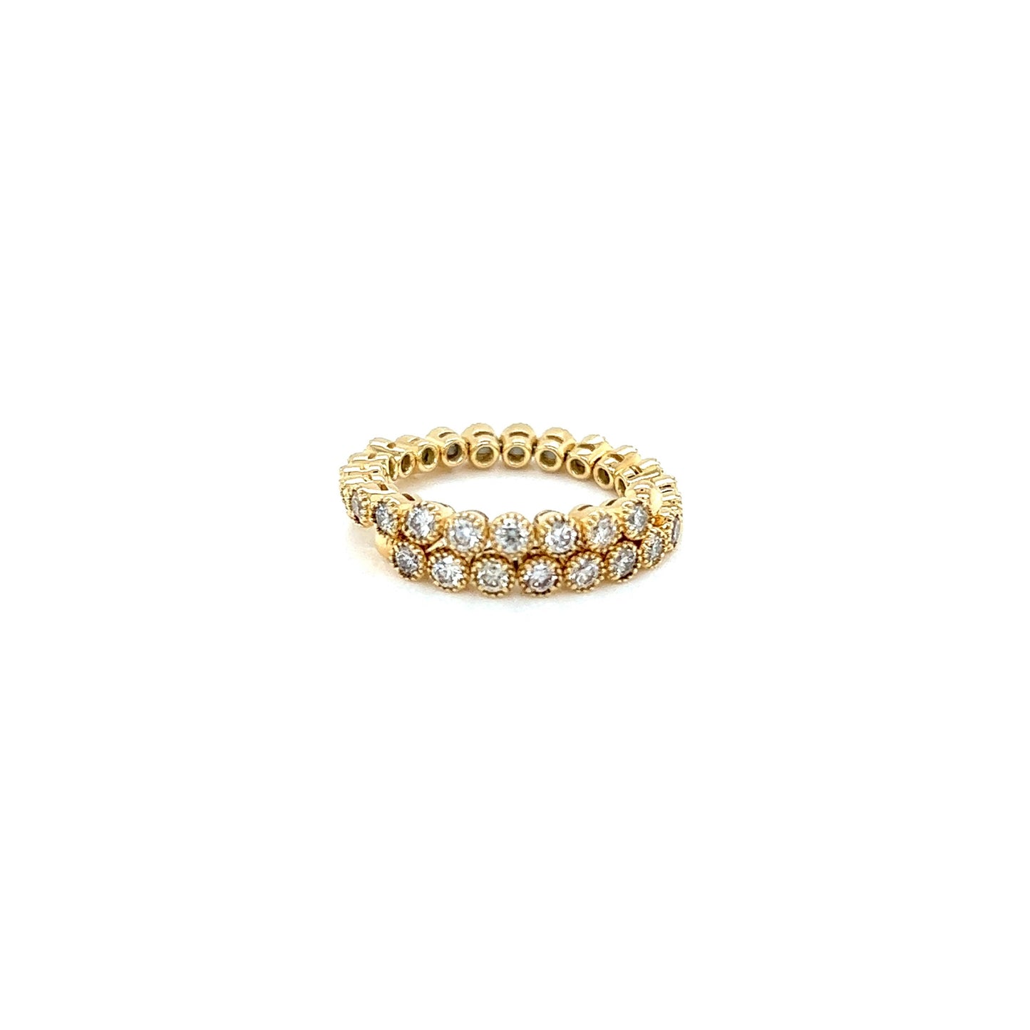 Bezel Half Eternity Flexi Ring 1ct