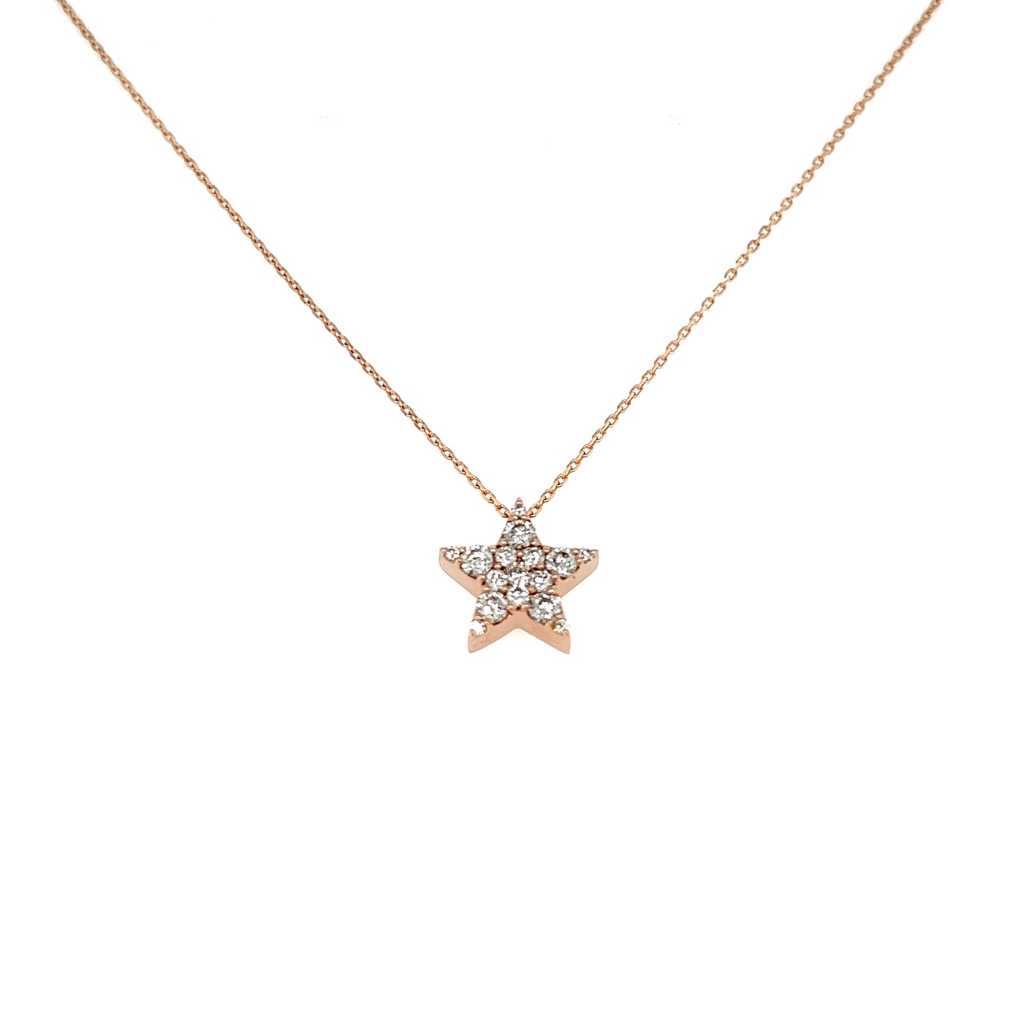 Whole Dia Star Necklace 0.3ct