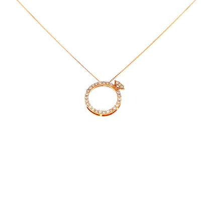 Whole Dia Ring Pendant Necklace B 0.25ct