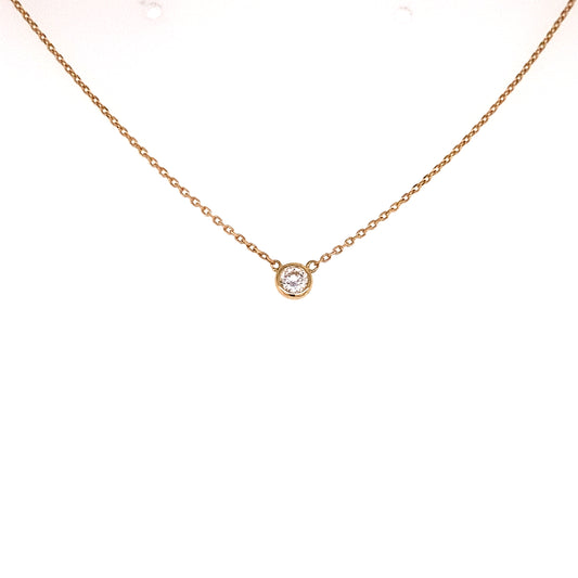 Bezel M Necklace 0.07ct