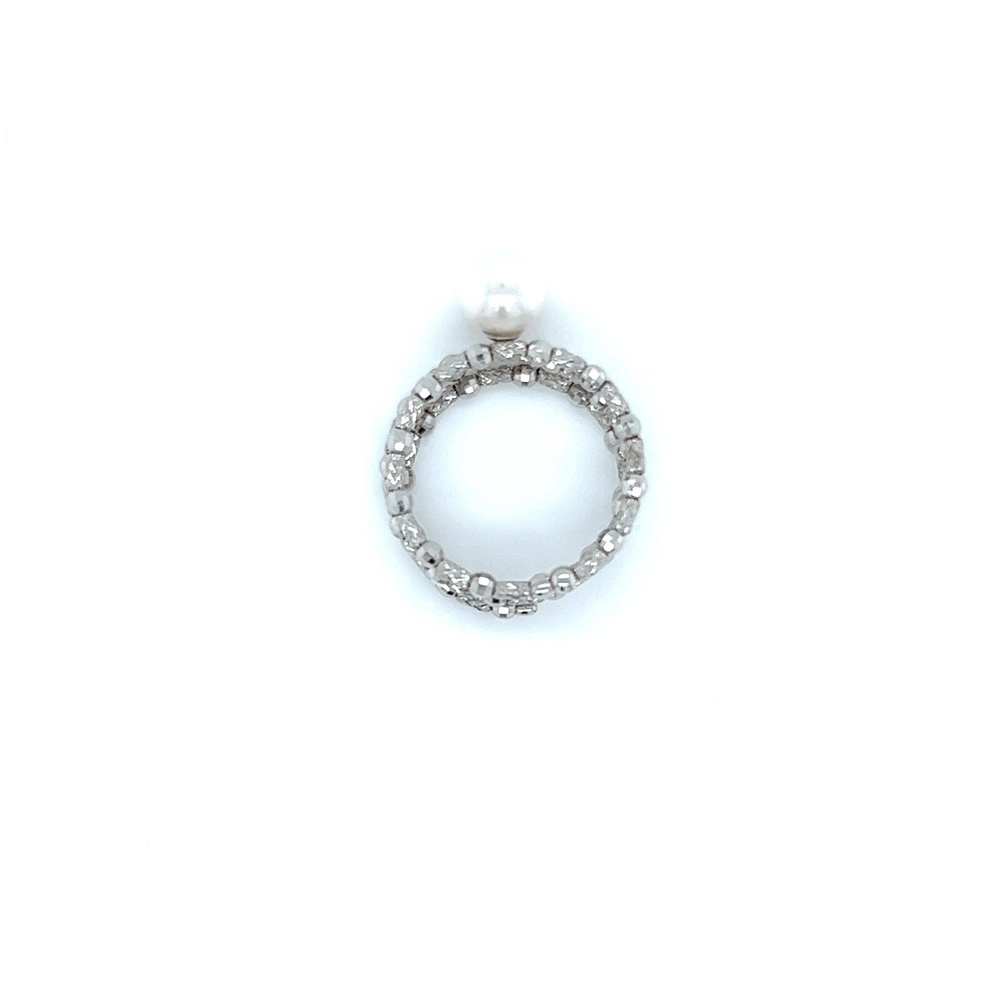 Single Akoya Pearl Flexi Ring 6.5-7mm