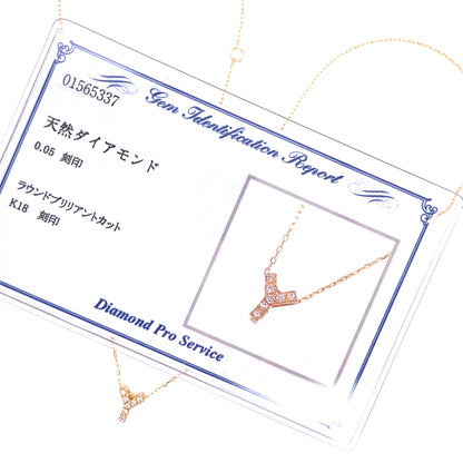 Initial Y Necklace 0.05ct