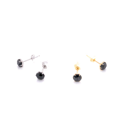 Black Diamond Earrings 0.5ct