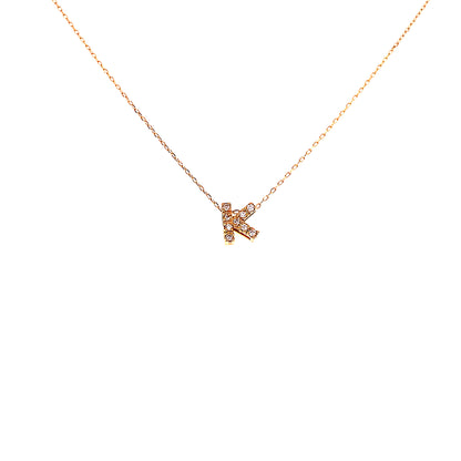 Initial K Necklace 0.06ct