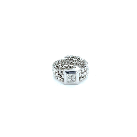 Square Shape Flexi ring 0.1ct