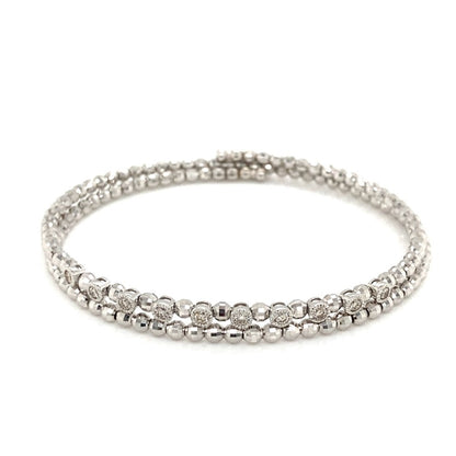 Bezel Diamond Flexi Bangle 0.3ct