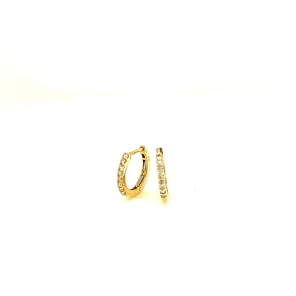 HC 8 Dia Hoop Earrings 0.2ct/OW