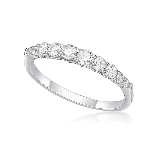 HC Side Heart Gradual Dia Ring 0.5ct