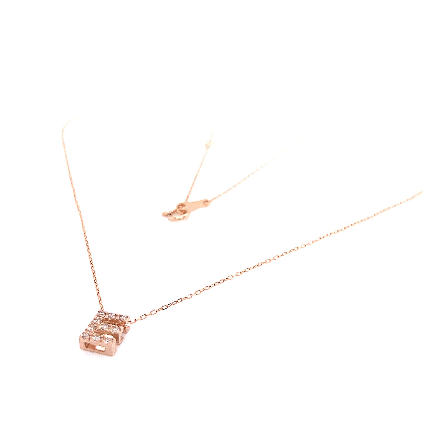 Initial E Necklace 0.07ct