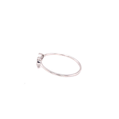 Open Heart Ring 0.01ct