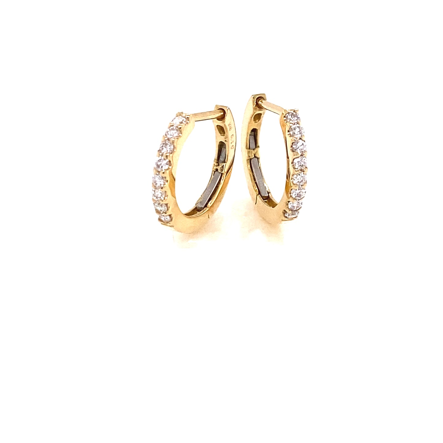 8 Dia Hoop Earrings 0.2ct