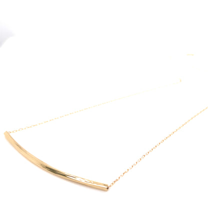 Gold Long Smile Necklace