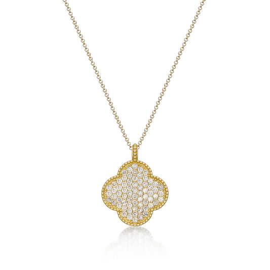 Flat Clover Necklace 1ct